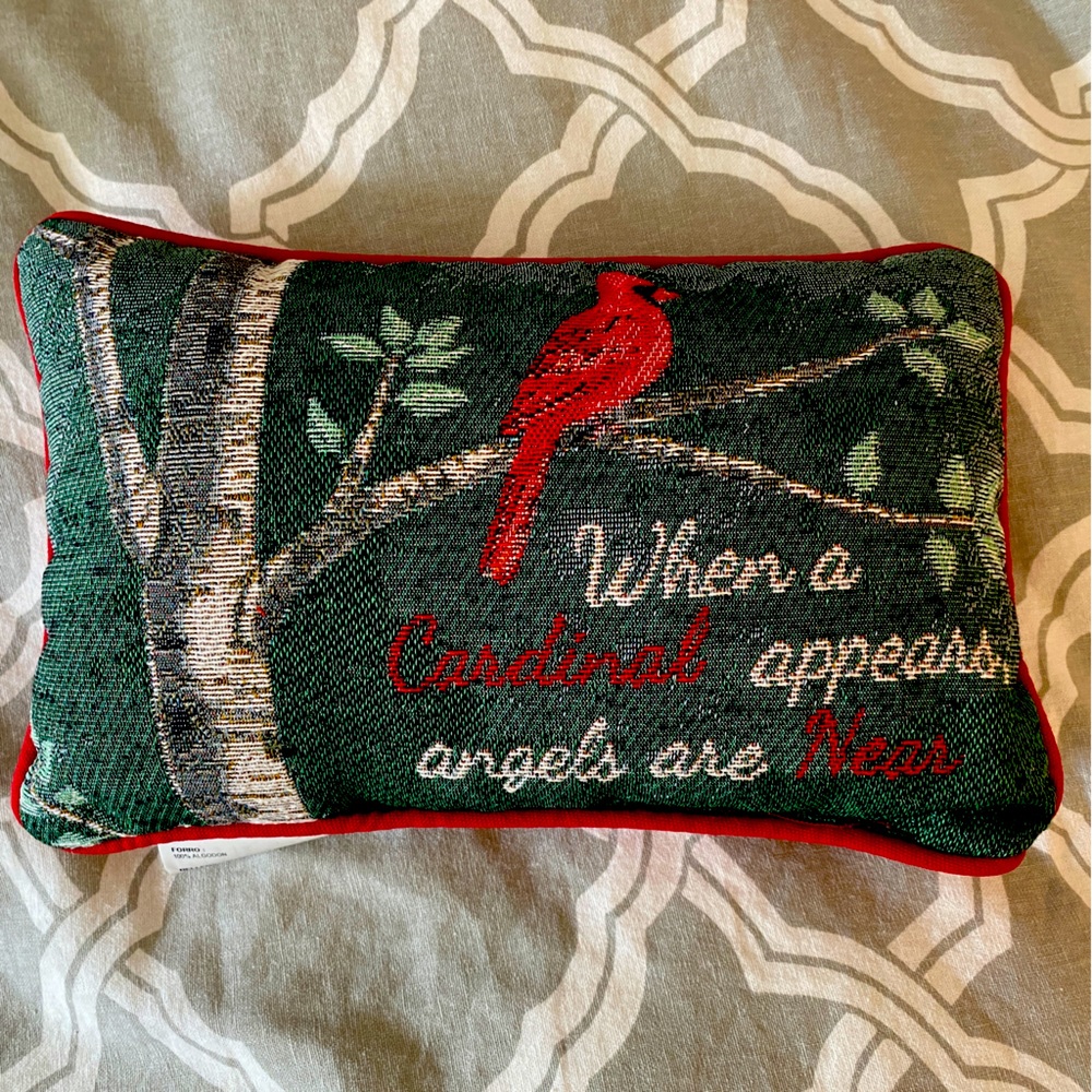 Brand New cardinal throw pillow!